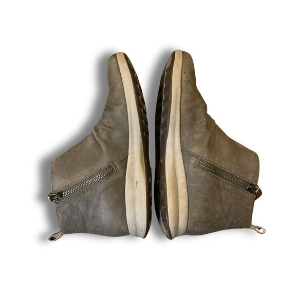 Clarks Unstructured Womens Ankle Boots Gray Leather Size 7 Lightweight & Comfort - Picture 5 of 8